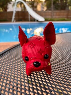 Bagcharm/Keychain adorable Frenchie dogs with spiked collars!  New ❤️